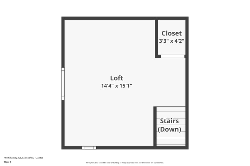 Floor plan 3 of 193 Killarney Ave, St. Johns, FL 32259