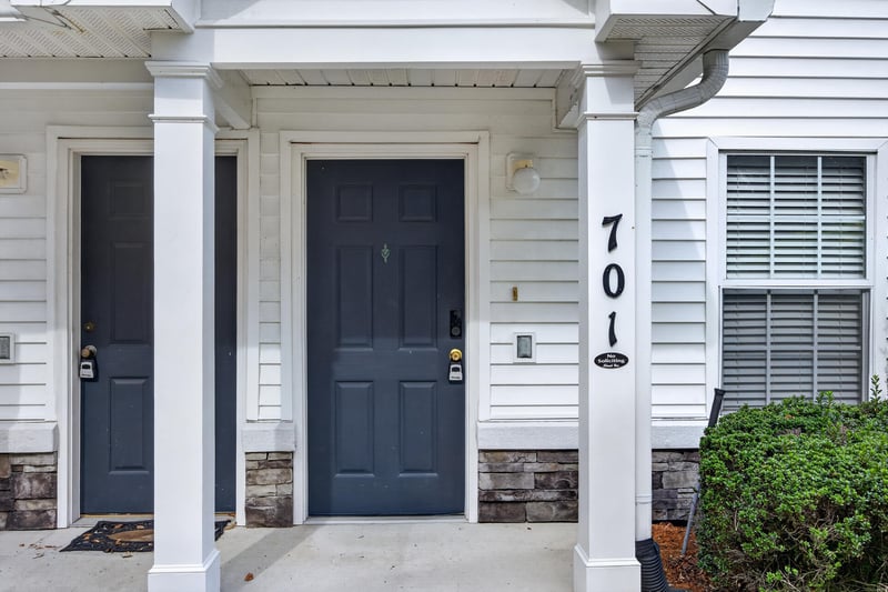 Front entrance with unit number 701 at 575 Oakleaf Plantation Pkwy, Orange Park, FL 32065