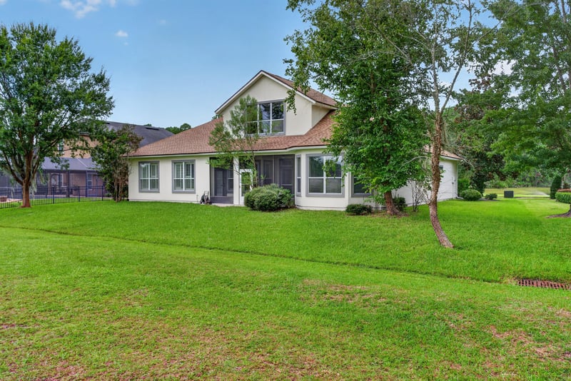 Rear exterior and side yard at 4109 Eagle Landing Pkwy, Orange Park, FL 32065