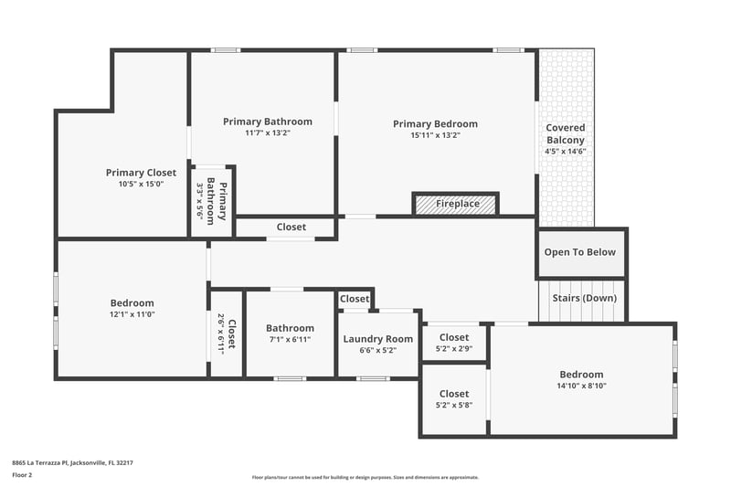 Floor plan 2 of 8865 La Terrazza Pl, Jacksonville, FL 32217