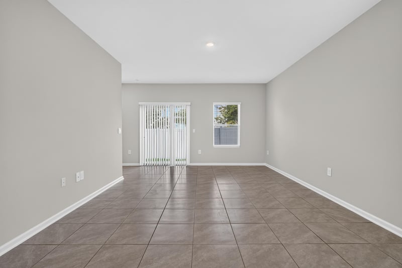 Living area view toward front windows at 4024 Bay Hawk Ct, Jacksonville, FL