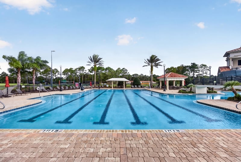 Community lap pool in Murabella