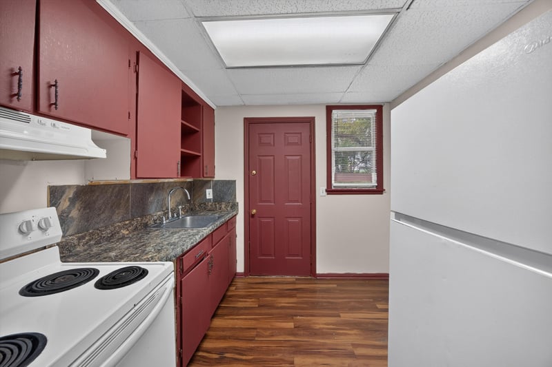 Kitchen counter and cabinets view at 2132 Allandale Cir W, Jacksonville, FL