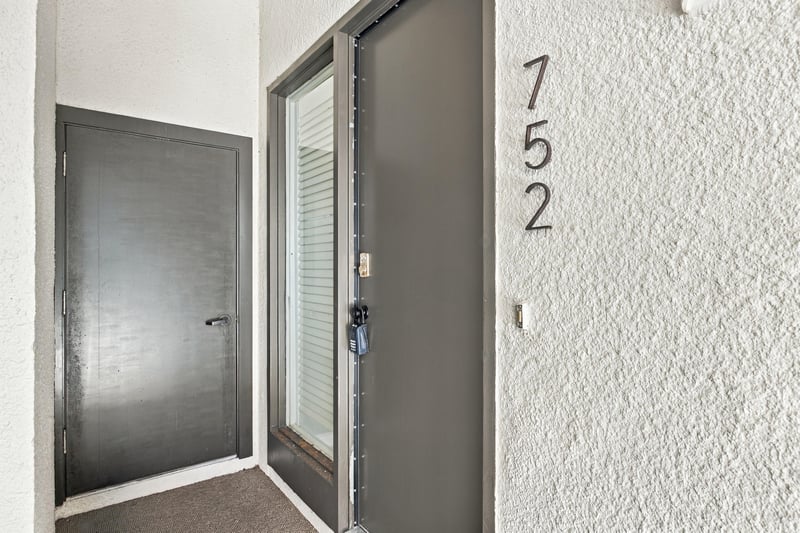 Front door with address numbers at 752 Spinnakers Reach Dr, Ponte Vedra Beach, FL 32082