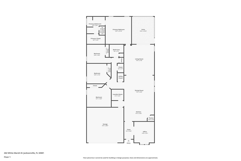 Floor plan 1 of 262 White Marsh Dr, Jacksonville, FL 32081