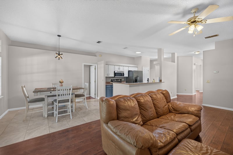 Dining area open to the kitchen at 11828 Heather Grove Ln, Jacksonville, FL