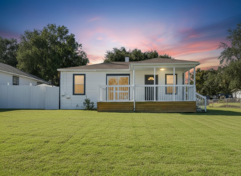 Front Twilight - Grass Improved, Wires Removed at 5202 Birkenhead Rd, Jacksonville, FL 32210