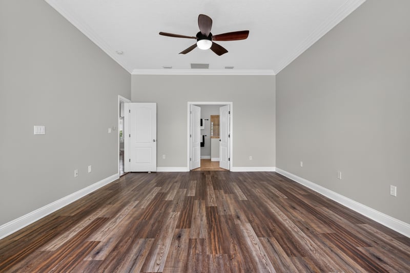 Room with wood floor and doorway at 4109 Eagle Landing Pkwy, Orange Park, FL 32065