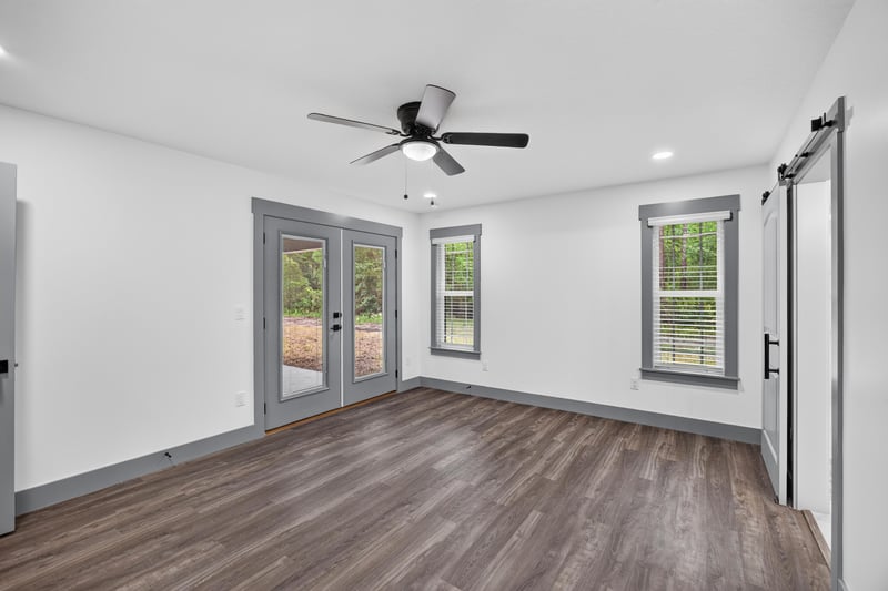Bedroom, unfurnished with ceiling fan at 4800 Acacia St, Middleburg, FL 32068