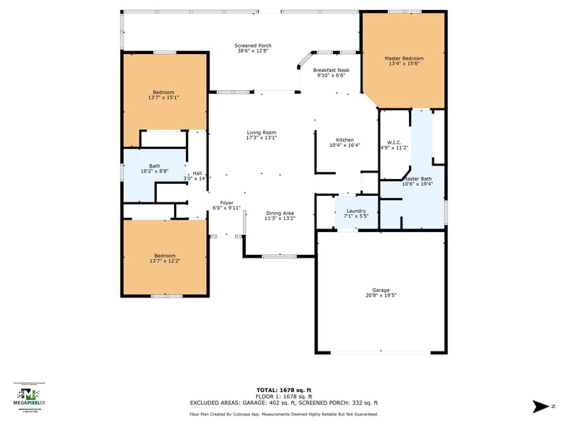 Floor plan 1 of 112 Cantley Way, St. Johns, FL 32259