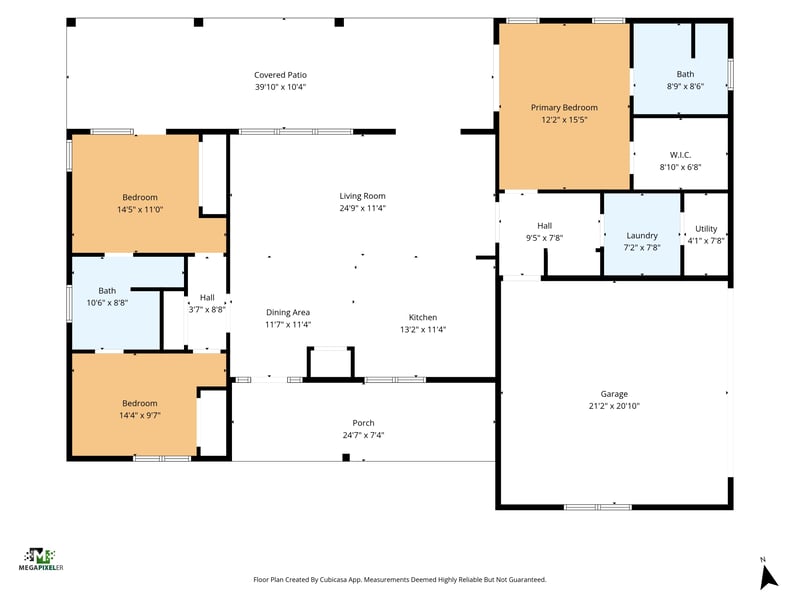 Floor plan of the home at 4800 Acacia St, Middleburg, FL 32068