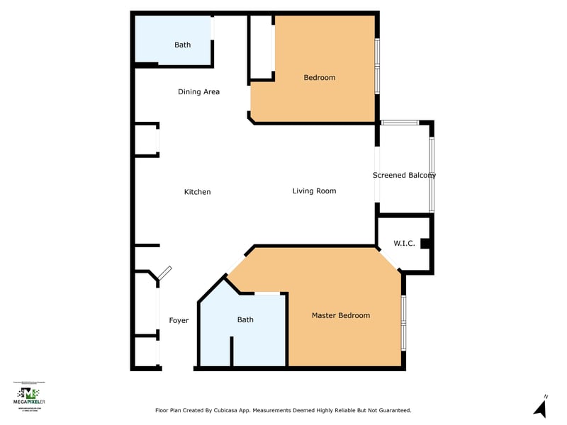 Floor plan 1 of 425 S Villa San Marco Dr unit 302, St. Augustine, FL 32086