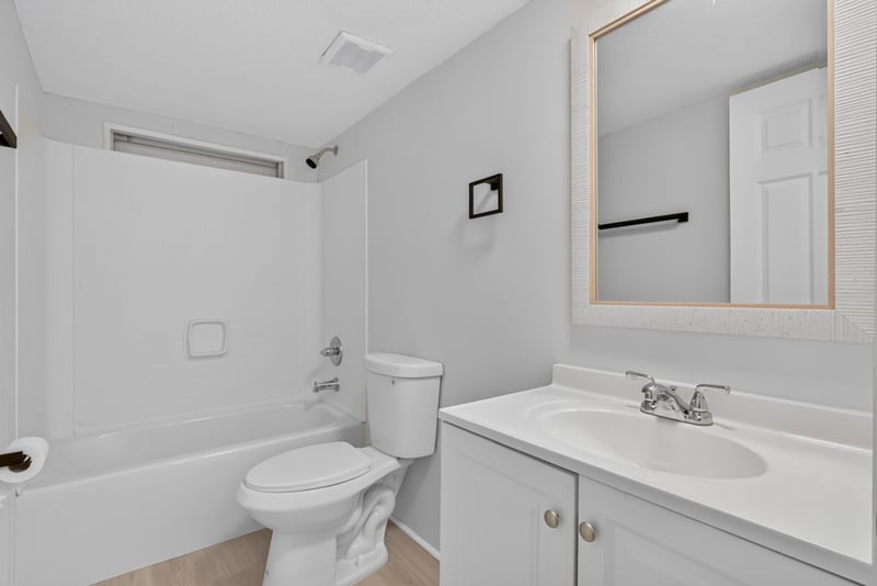 Bathroom with tub-shower combo and vanity at 55520 Jewel-Thomas Rd, Callahan, FL 32011