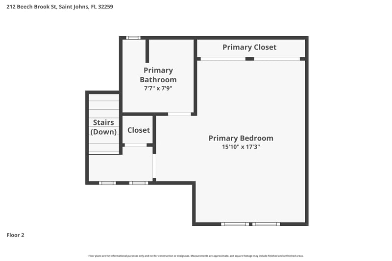 Floor plan 8 of 212 Beech Brook St, Fruit Cove, FL 32259