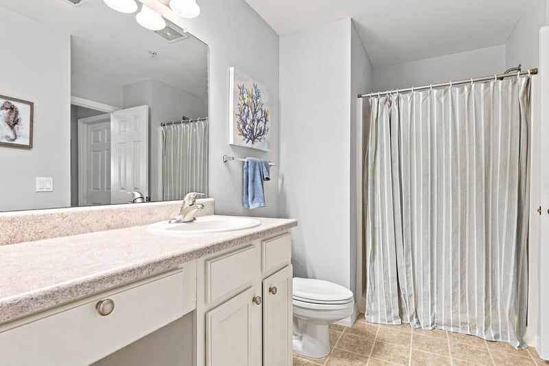 Bathroom with single sink vanity at 7800 Point Meadows Dr, Jacksonville, FL 32256