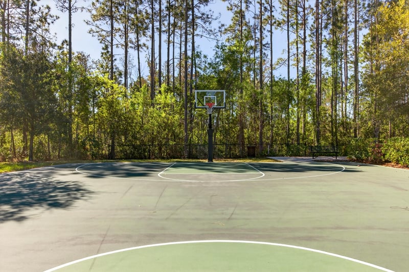 Community basketball court in St. Johns, FL