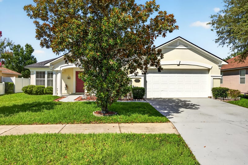 Front exterior view across the street at 2282 Justin Lake Dr, Jacksonville, FL