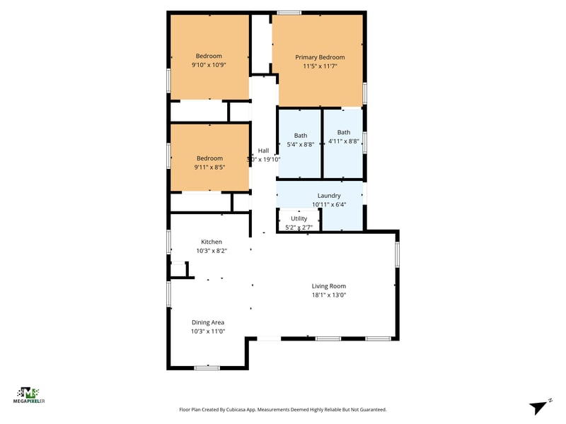 Floorplan at 821 Oak Arbor Cir, Jacksonville, FL 32206