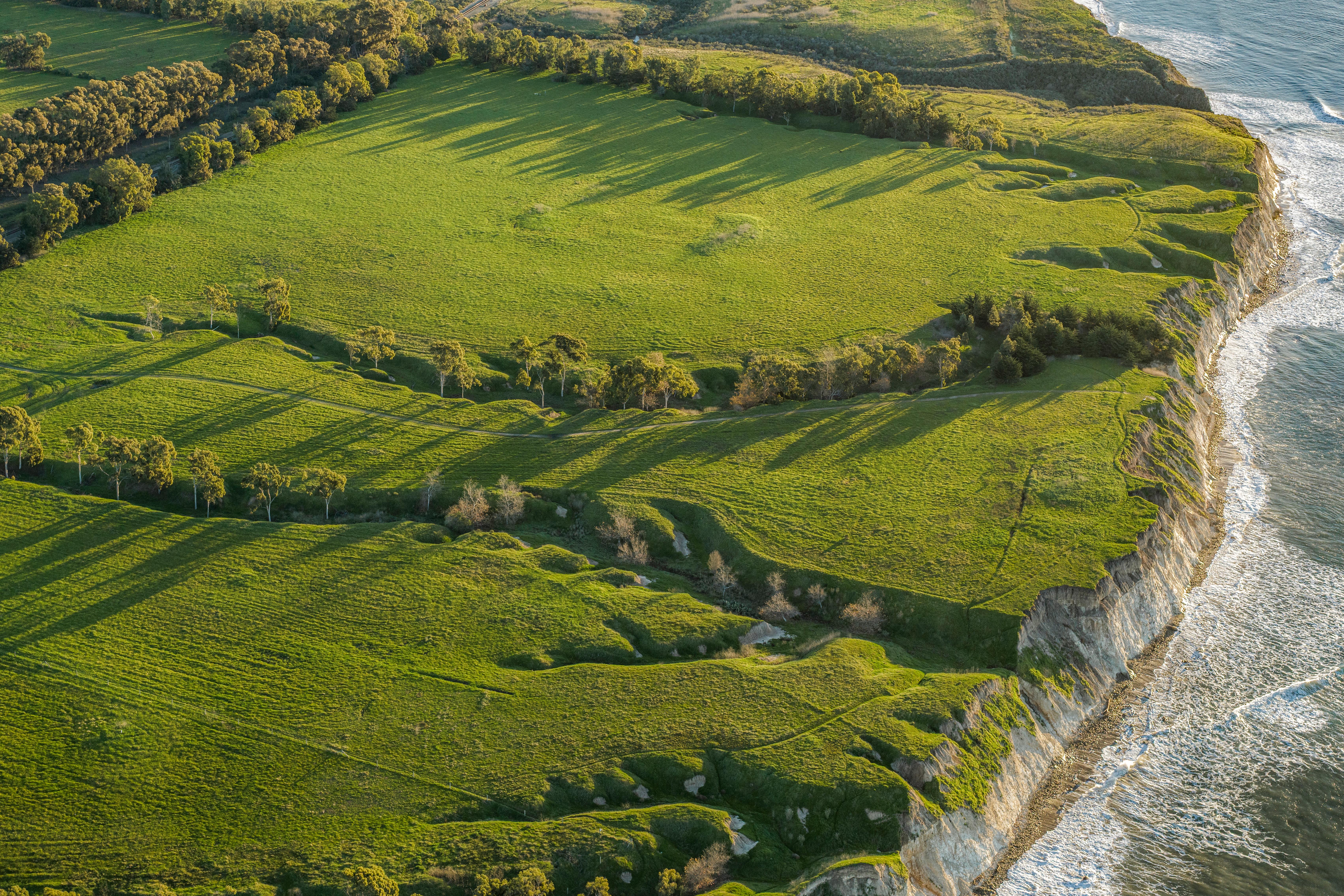 Aerial drone photography of Naples Access Rd, Goleta with Pacific Ocean and Channel Islands backdrop — VirTour Media Southern California