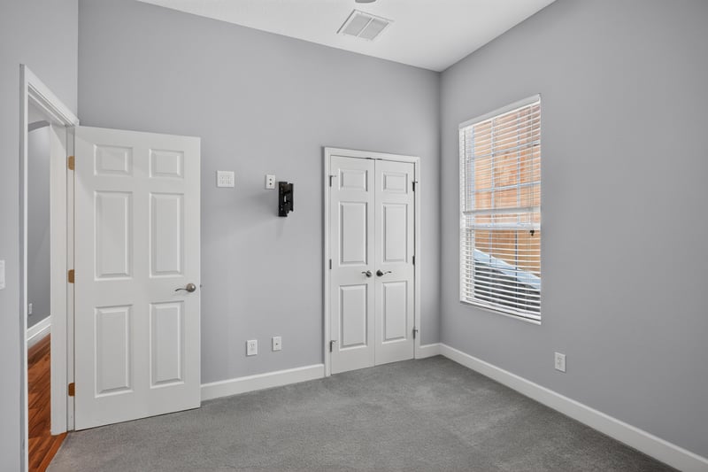 Bedroom with double closet and natural light at 6217 Eclipse Cir, Jacksonville, FL 32258