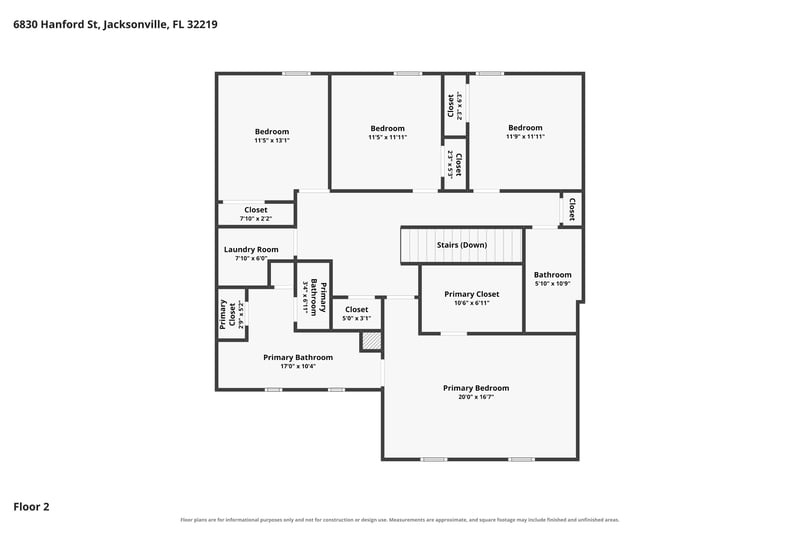 Floor plan 2 drawn by Megapixeler, Hanford St, Jacksonville