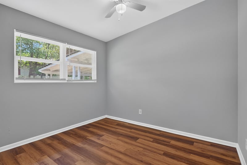 Bedroom unfurnished with wood floors at 1928 Montmarte Dr, Jacksonville, FL 32210