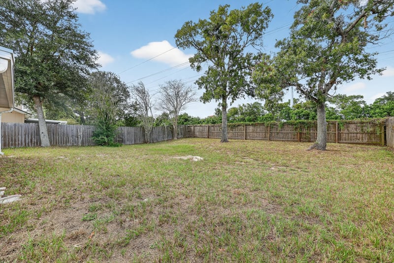 Backyard at 12119 Cancun Dr, Jacksonville, FL 32225