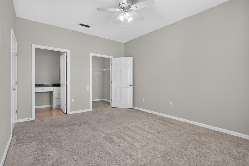 Bedroom closet and doorway at 7990 Baymeadows Rd E #404, Jacksonville, FL 32256
