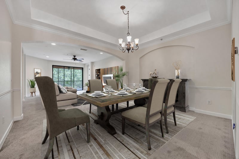 Dining Room - Virtually Staged Angle 1 at 210 Paseo Terraza, St. Augustine, FL 32095