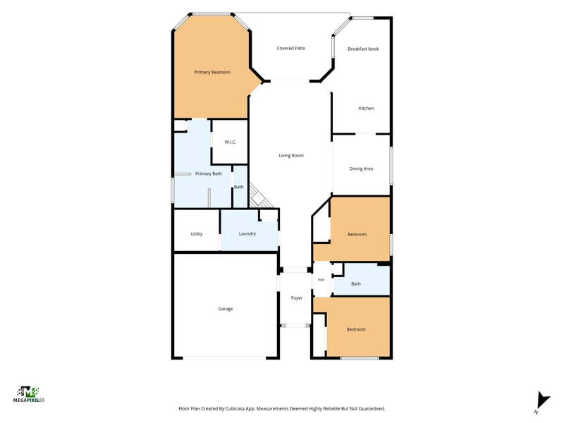 Floor plan 1 drawn by Megapixeler, E Banister Rd, St. Augustine