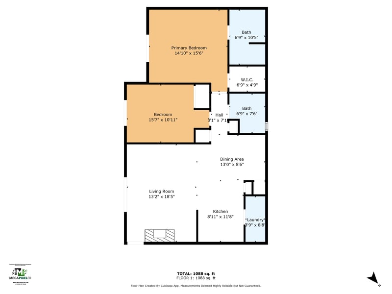 Floor plan 1 of 13715 Richmond Park Dr N unit 1205, Jacksonville, FL 32224