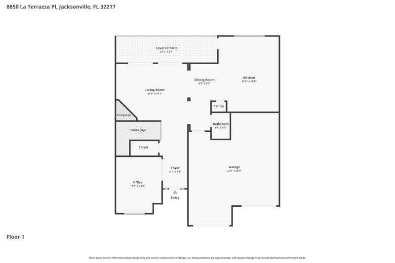 Floor plan 1 of 8850 La Terrazza Pl, Jacksonville, FL 32217