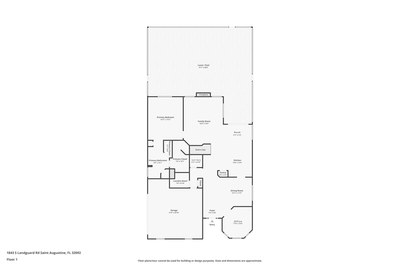 Floor plan 4 of 1843 S Landguard Rd, St. Augustine, FL 32092