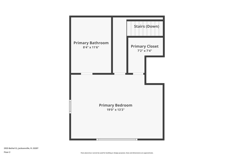 Floor plan 2 of 2925 Bethel Ct, Jacksonville, FL 32207