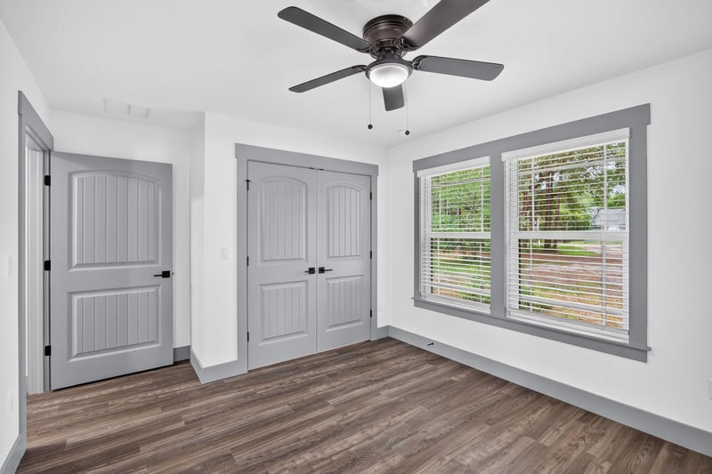 Bedroom with closets, unfurnished at 4800 Acacia St, Middleburg, FL 32068