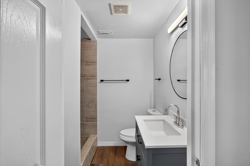 Bathroom vanity and toilet at 4951 Halls Dr