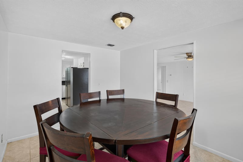 Dining area open to kitchen at 9954 Larkdale Ct, Jacksonville, FL 32257