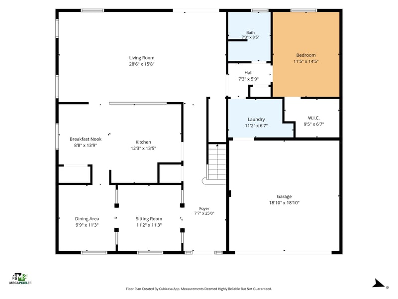 Floor plan 3 drawn by Megapixeler, Pebblewood Ln, Orange Park