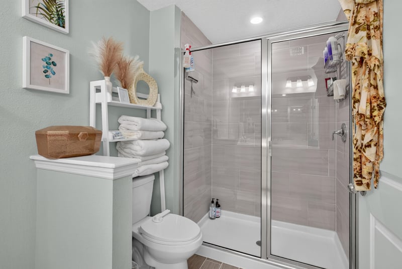 Primary bathroom with glass shower at 1186 Beach Dune Dr, Jacksonville, FL 32233