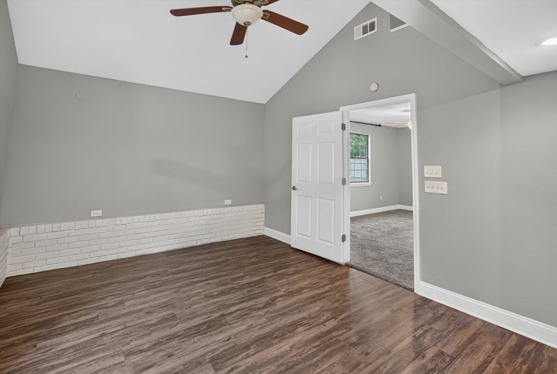 Living and dining area with wood floor at 12344 Cormorant Ct, Jacksonville, FL