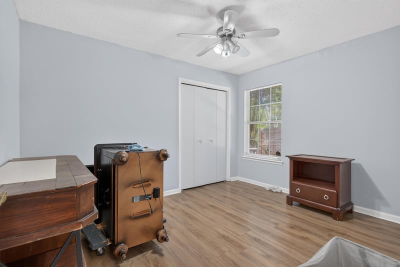 Empty room with closet and window at 8680 Bandera Cir S, Jacksonville, FL 32244