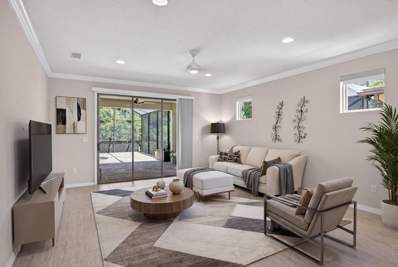 Family Room Decor at 541 Tree Side Ln, Ponte Vedra Beach, FL 32081