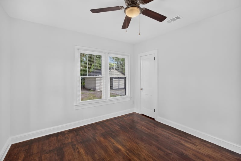 Bedroom with window and hardwood floors at 316 W 41st St, Jacksonville, FL 32206