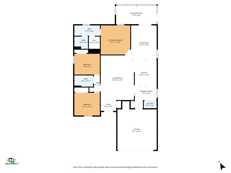 Floorplan at 4343 Woodley Creek Rd, Jacksonville, FL 32218