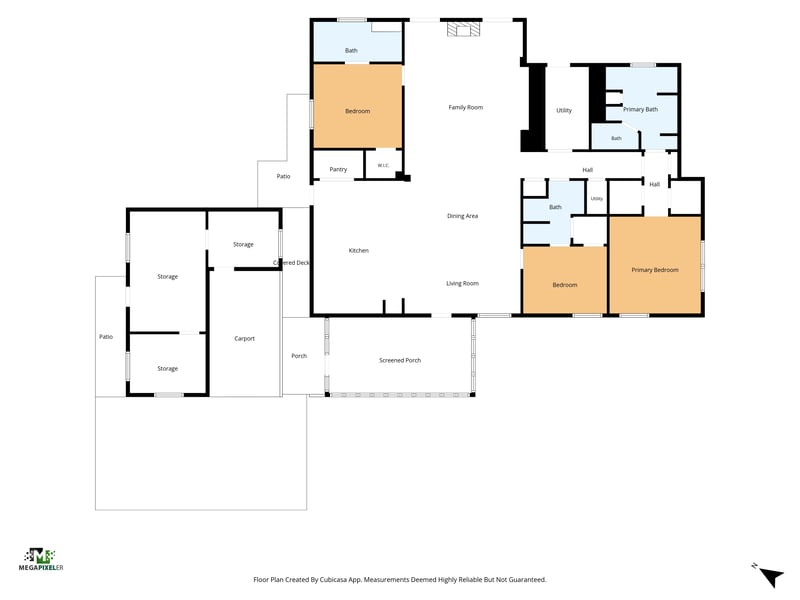 Floor plan 1 drawn by Megapixeler, Whispering Pines Rd, Jacksonville