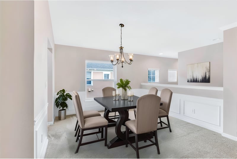 Dining Room Virtually Staged at 8665 Little Swift Cir, Jacksonville, FL 32256