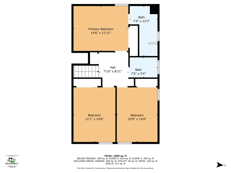 Floor plan 5 of 3346 Royal Palm Dr, Jacksonville, FL 32250