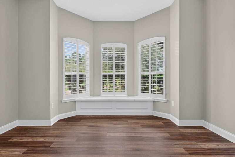 Bedroom bay window seating area at 4109 Eagle Landing Pkwy, Orange Park, FL 32065