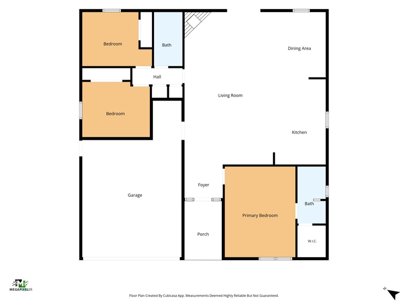Floor plan 1 drawn by Megapixeler, Boysenberry Ln W, Jacksonville