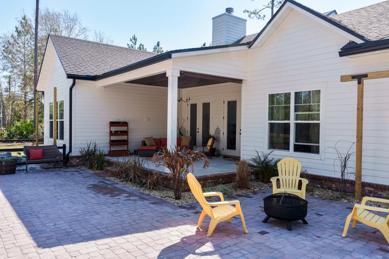 Back Patio at 34664 Mitigation Trail, Callahan, FL 32011